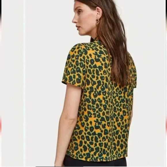 Scotch & Soda Les Filles Collection Cheetah Print Top - Picture 2 of 9